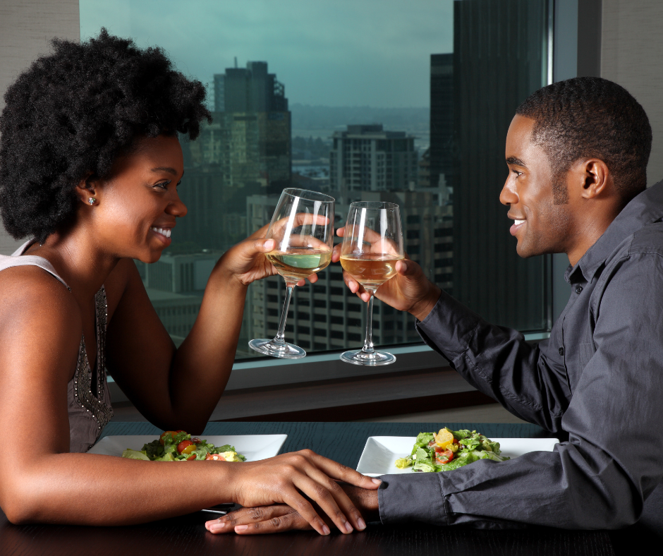 two people on a date