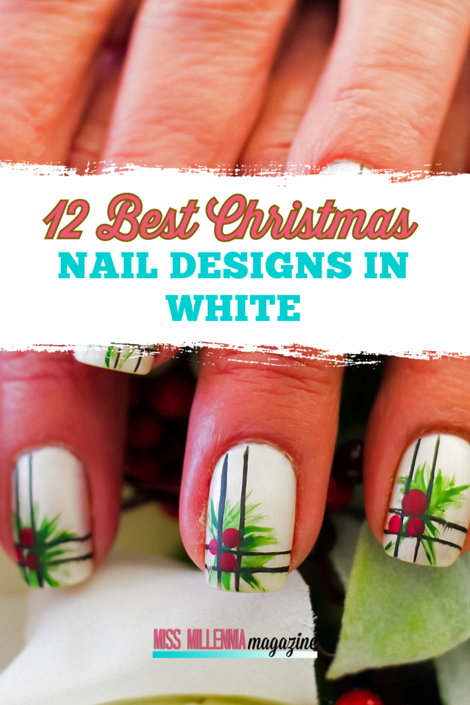 12 Best Christmas Nail Designs in White
