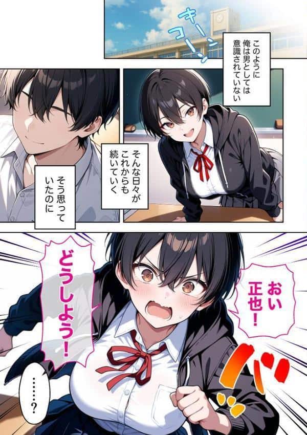 ボーイッシュ幼馴染がエロすぎて困っています hitomiエロ漫画raw(同人誌)無料サンプル画像006