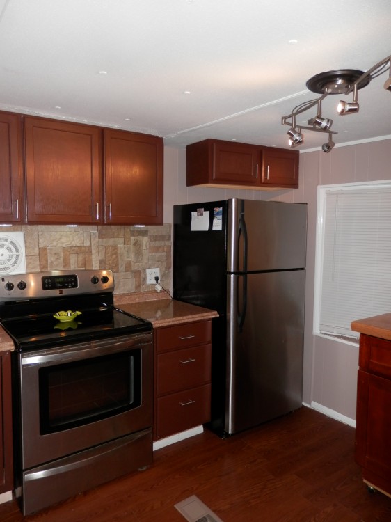 mobile home remodel - kitchen