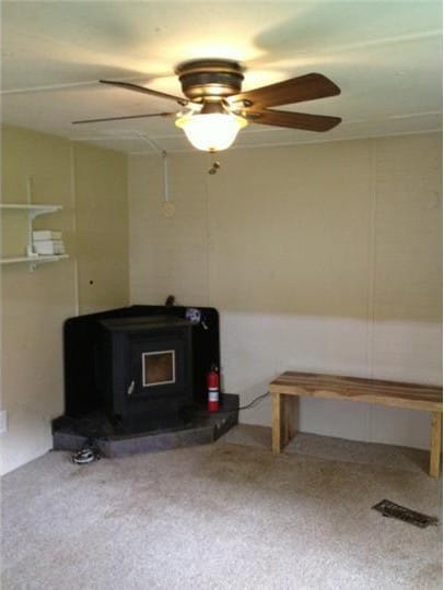 living room before mobile home remodel