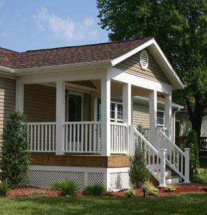 manufactured home porch designs-1 Modern manufactured home porch idea