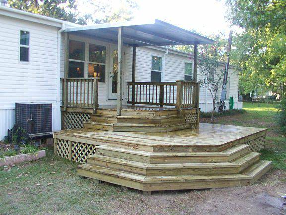 manufactured home porch designs-10 manufactured home decking and porch ideas