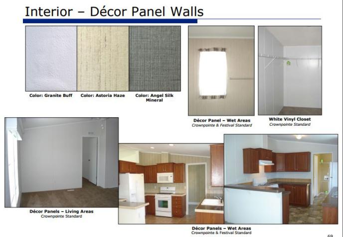 smart upgrades to make when buying a new manufactured home - (decor panel wall options in 2015 from Fleetwood Manufactured Homes)