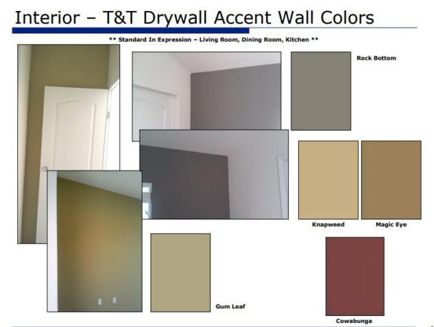 smart upgrades to make when buying a new manufactured home - (Drywall accent wall colors available on new manufactured homes)
