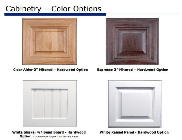 smart upgrades to make when buying a new manufactured home - (cabinet color options for 2015 manufactured homes from Fleetwood