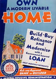 1930s FHA poster - National Building Museum