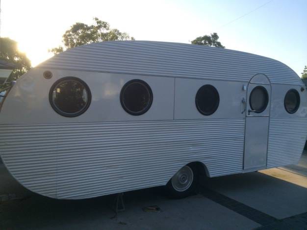 1953 Airfloat Navigator - restored vintage campers -exterior