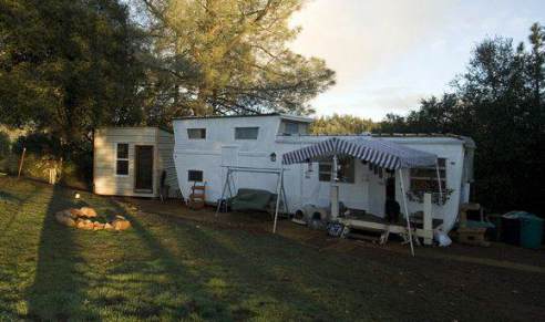 1954 Pacemaker Tri-level Mobile Home Remodel - After exterior paint