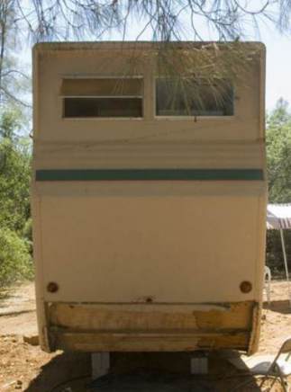 1954 Pacemaker Tri-level Mobile Home Remodel - End of home before remodel