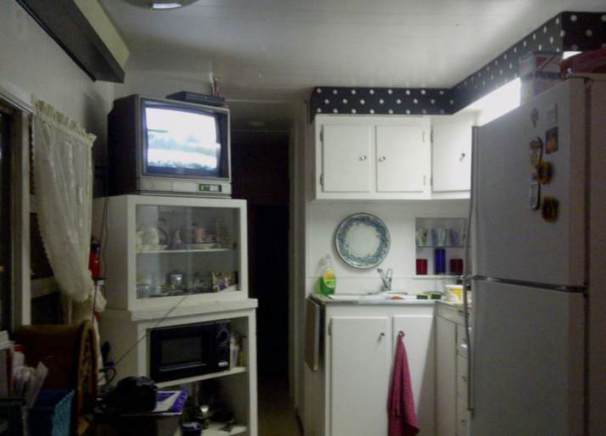 1954 Pacemaker Tri-level Mobile Home Remodel - Kitchen after paint and remodel