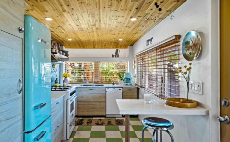 1954 rehabbed manufactured home kitchen 1 1024x634