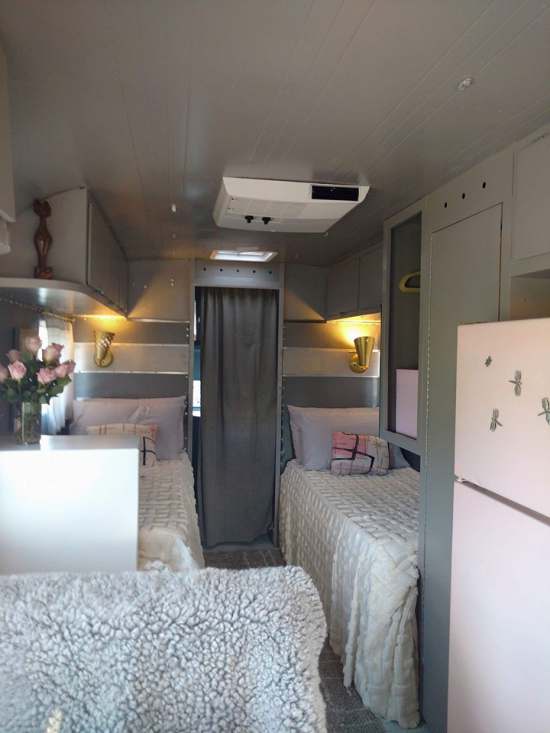 Vintage Camper Restoration - 1962 Streamline Dutchess - Interior After 