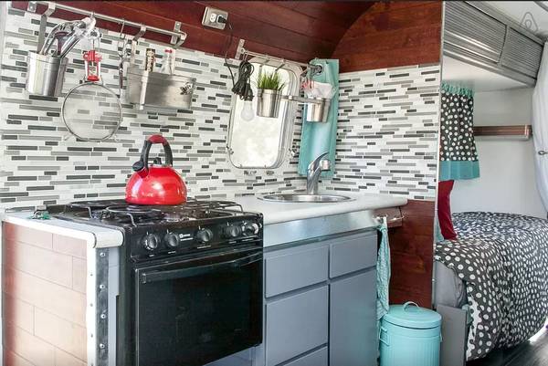 1976 Argosy camper remodel (kitchen area updated)
