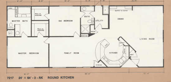 manufactured home floor plans-1976 bendix mobile home floor plan
