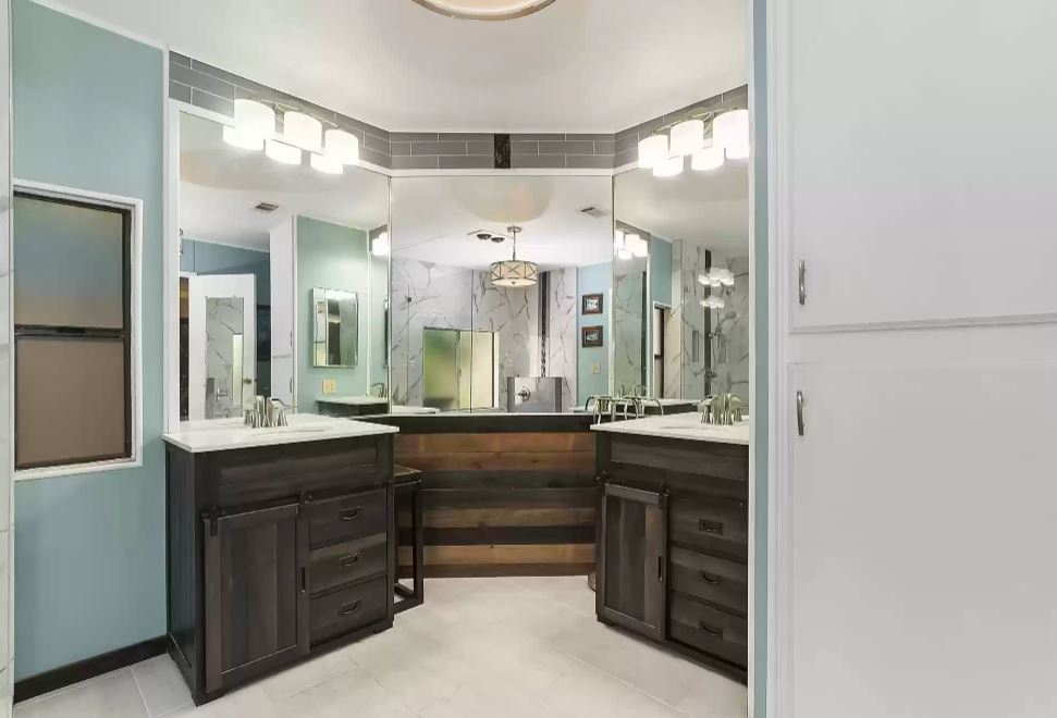 1982 double wide his and her sinks