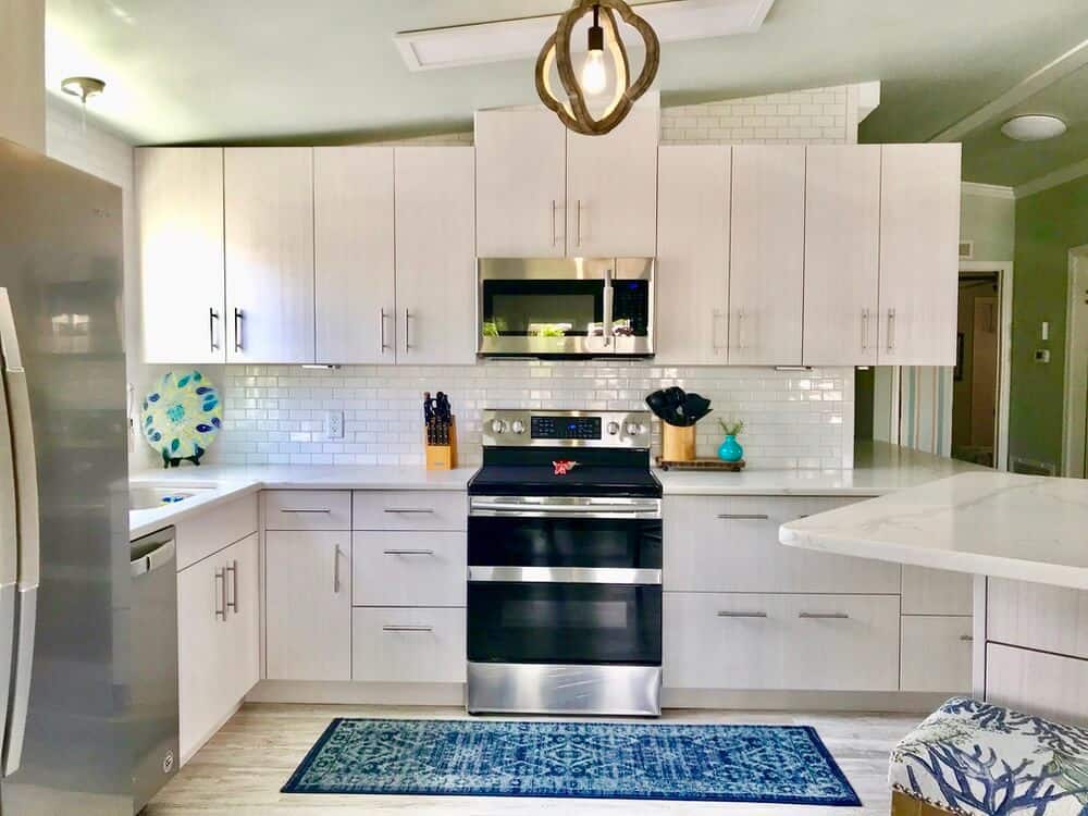 1988 Fuqua Double Wide Manufactured Home Remode Kitchen After