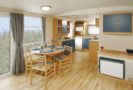 interior of french caravan
