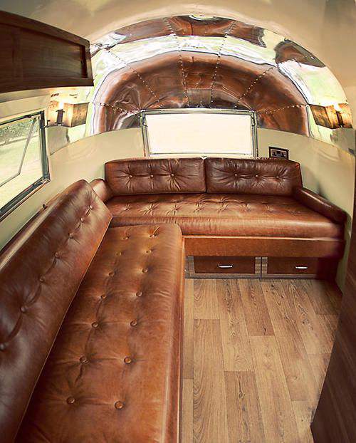 2 brown airstream interior decor
