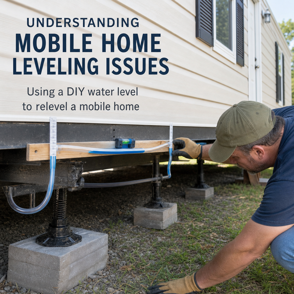 releveling a mobile home