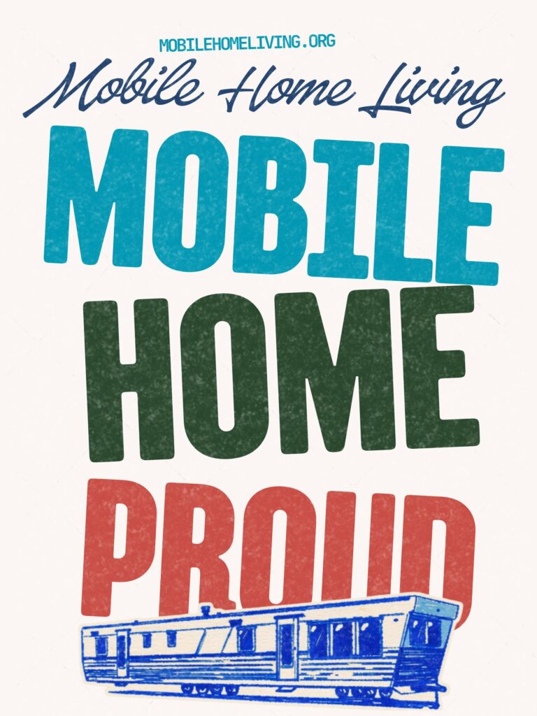 colorful mobile home proud banner