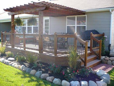 manufactured home porch designs-42 manufactured home pergola deck design