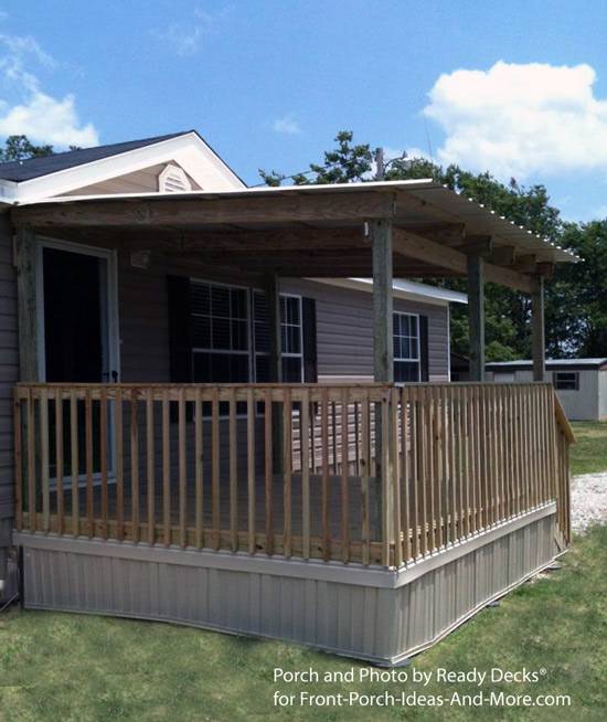 manufactured home porch designs-7a manufactured home covered porch and deck ideas