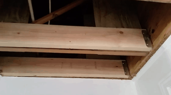 Adding joists to mobile home truss