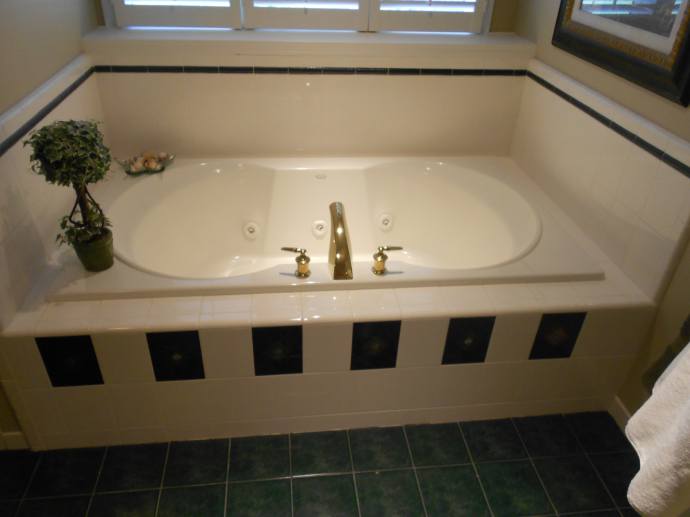 Bathroom Remodels-Bathroom Remodel 1 - Bath tub before remodel