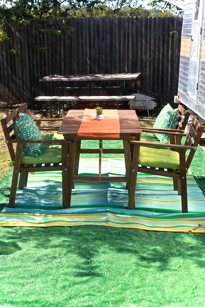 Camper renovation - outdoor living space