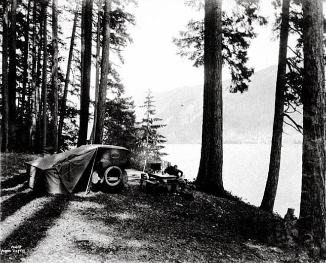 Camping Hood Canal, Olympic Peninsula 1920