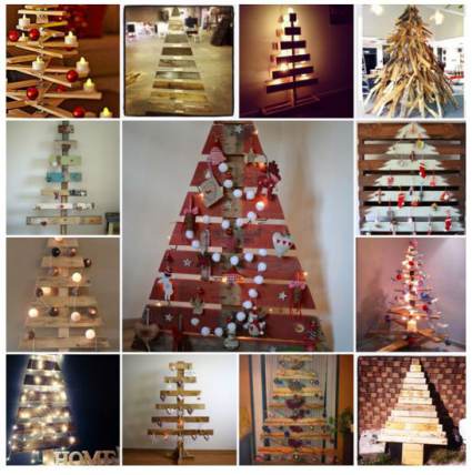 Chritmas Trees made from Pallets - Cheap DIY Christmas Decor