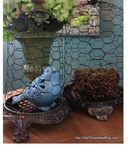 DIY Chicken wire cloche tutorial
