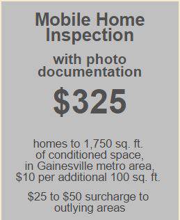 Example of manufactured home inspection pricing