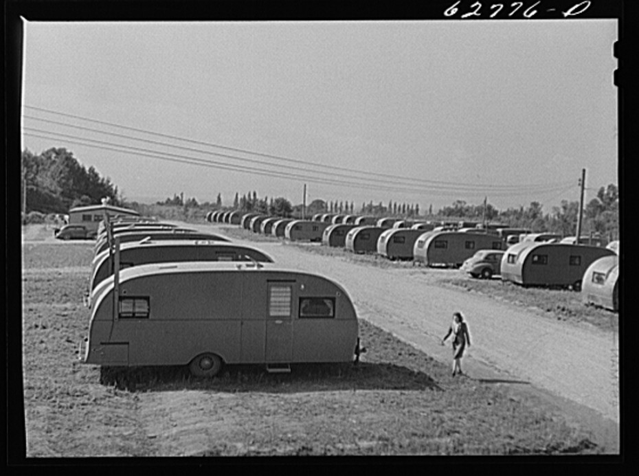 FSA trailer camp near General Electric Plant Erie Pa- 200 trailers here -occupied by childless couples and by families of one and two children library of congress