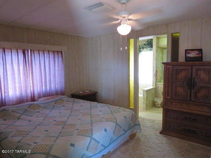 Favorite Classic Mobile Home Models of Mobile Home Experts- Fleetwood Festival Single Wide Master Bedroom Looking into Master Bathroom