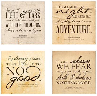 Free Harry Potter Quotes Printables - Make wall art on a budget