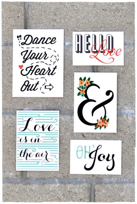 Free Modern Bold Printables - wall art of a budget