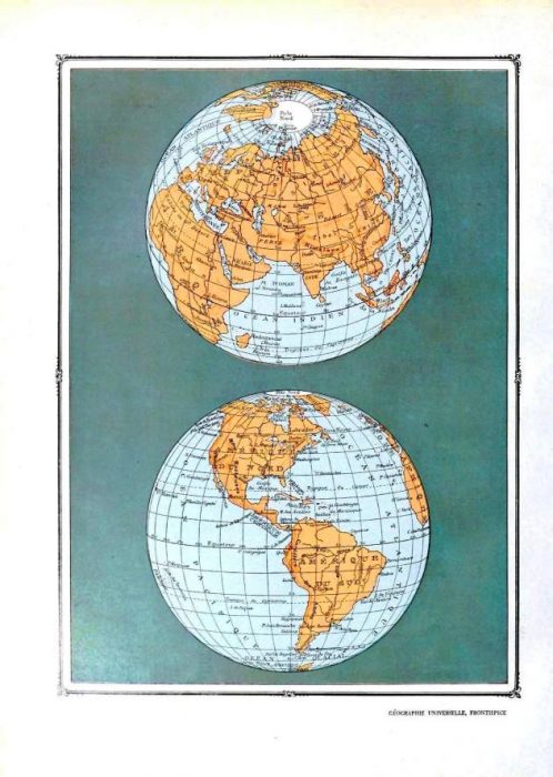 Free map globe wall art printable