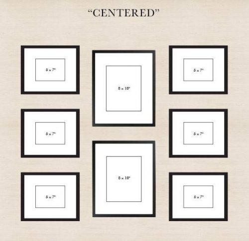 Gallery wall template - centered - DIY wall Art