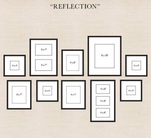 Gallery wall template - reflection - DIY wall Art