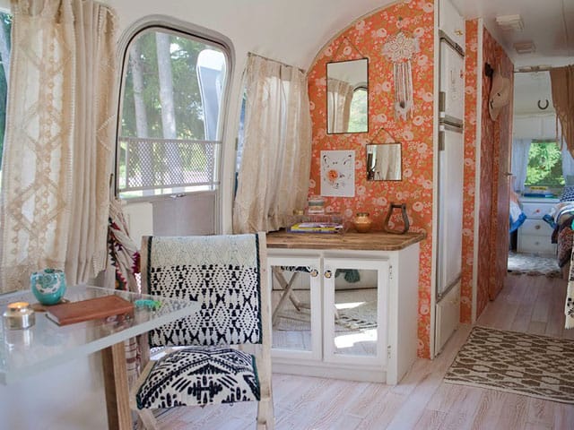 Interior of adorable airstream