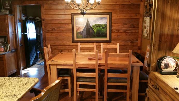 Manufactured Home Gets Rustic Cabin Makeover