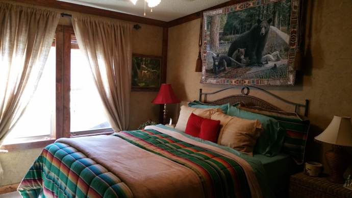 Manufactured Home Rustic Cabin Bedroom Makeover 2