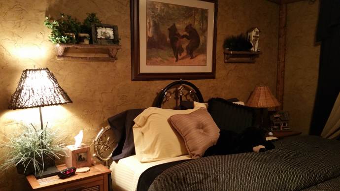 Manufactured Home Rustic Cabin Bedroom Makeover