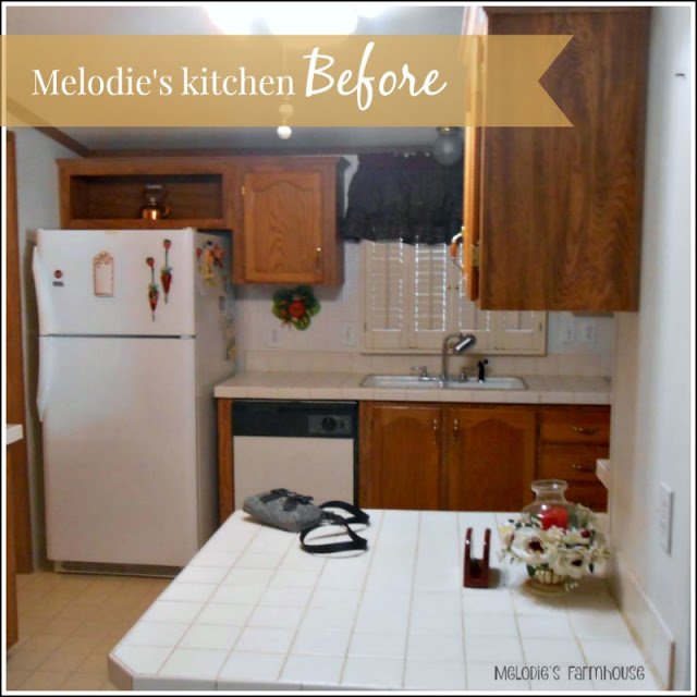 modern manufactured home makeover - the kitchen before 