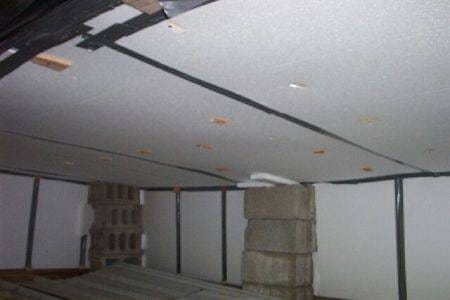 Mobile home after foam installation was added under the flooring
