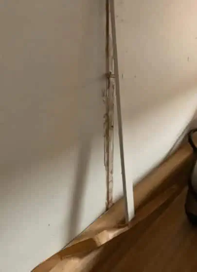 PULLING A Batten Off A Mobile Home Wall