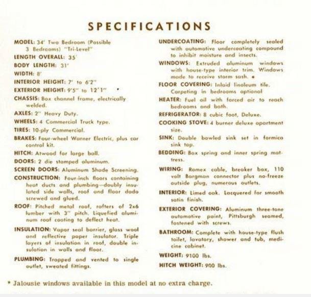 Pacemaker Specifications in 1956 Tri-Level Model