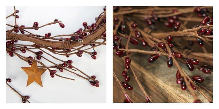 Pip Berry Garland in Primitive Country Decor